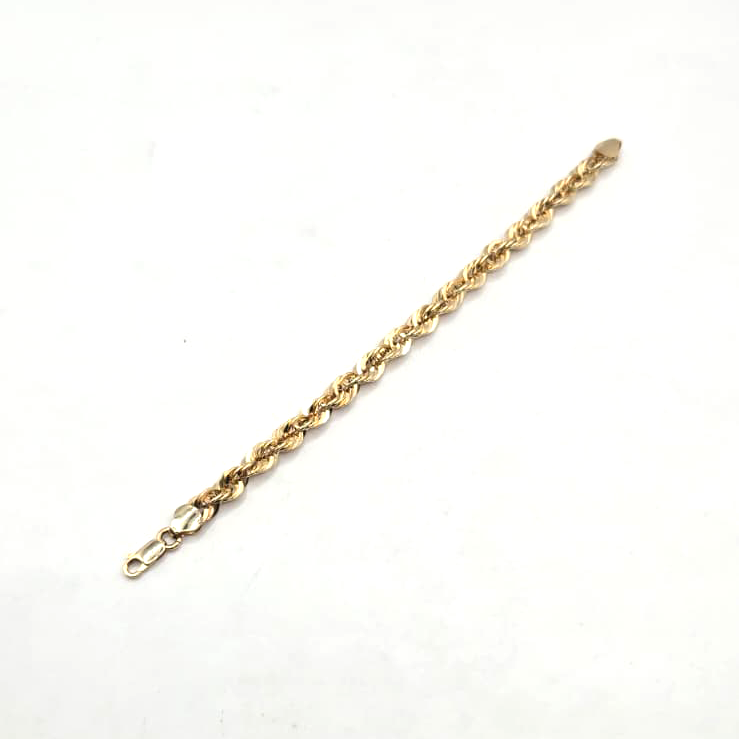 Rope Link Bracelet in 14K Gold - No. 1