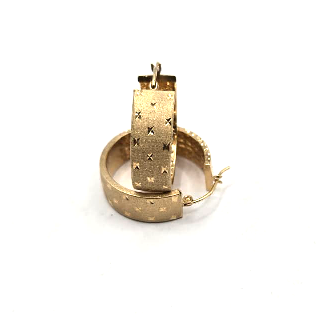 Women's Hoop Earrings in 14K Gold - No.1