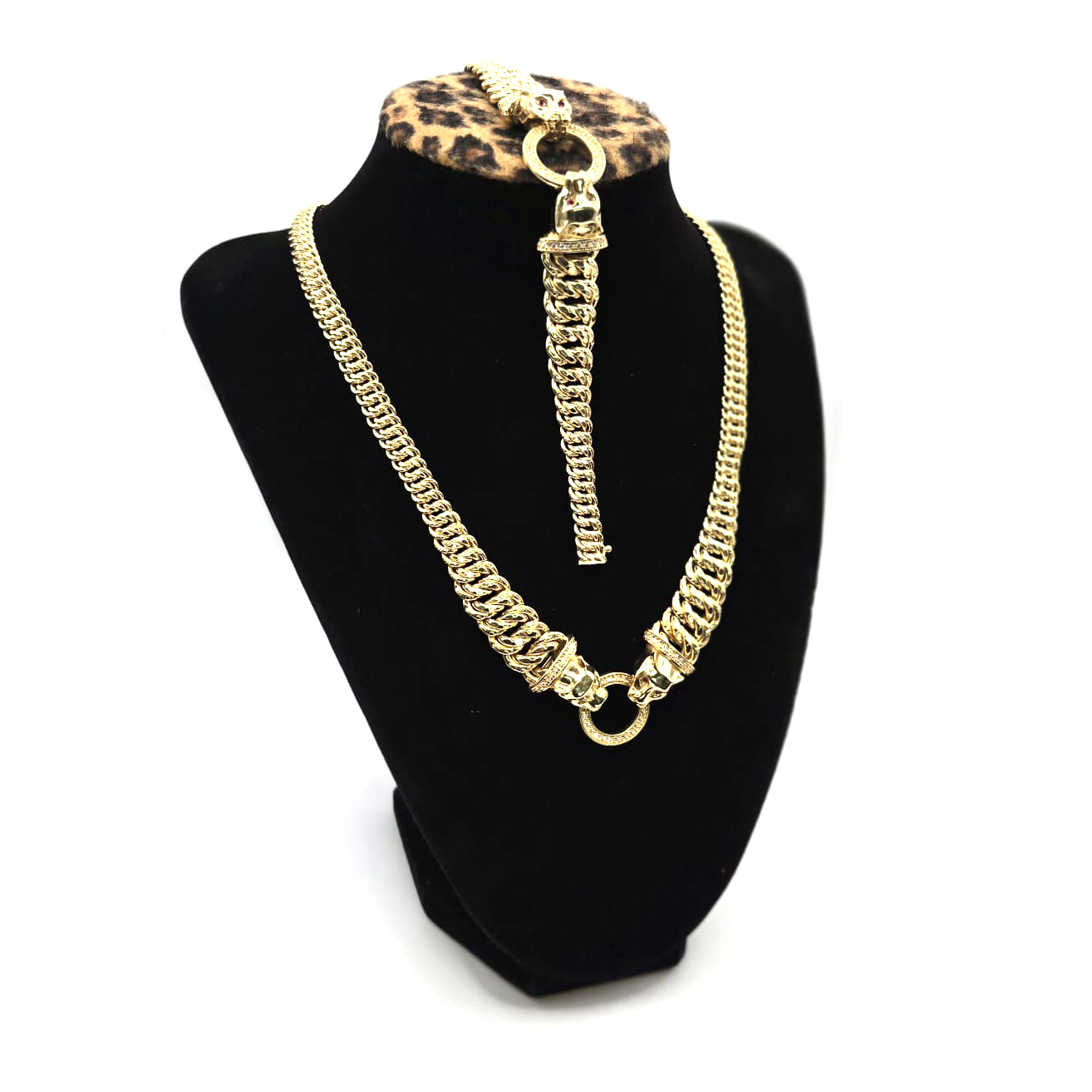 Princess Choker and Bracelet Set in 14K Gold