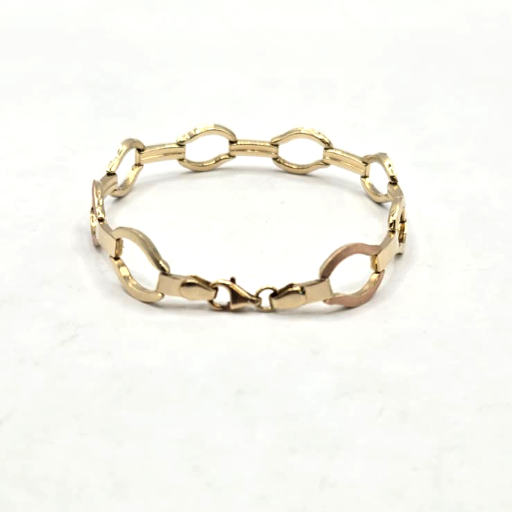 Tri-Tones Bracelet in 14K Gold
