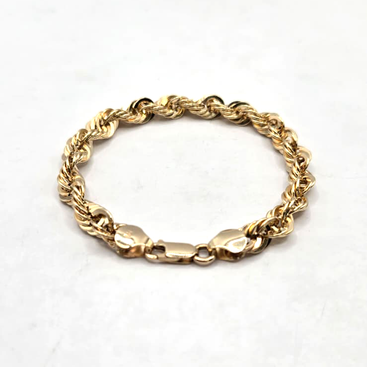 Rope Link Bracelet in 14K Gold - No. 1