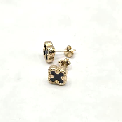 Clover Stud Earrings in 14K Gold