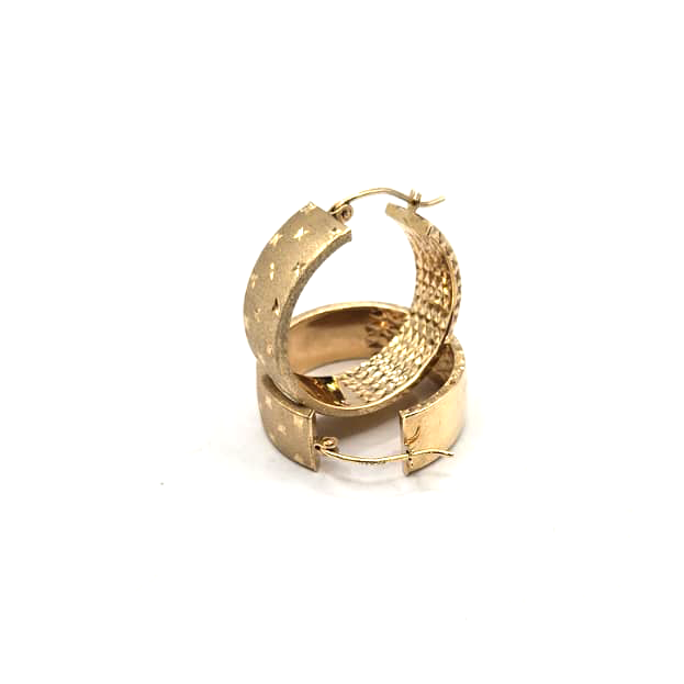 Women's Hoop Earrings in 14K Gold - No.1