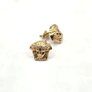 Medusa Stud Earrings in 10K Gold