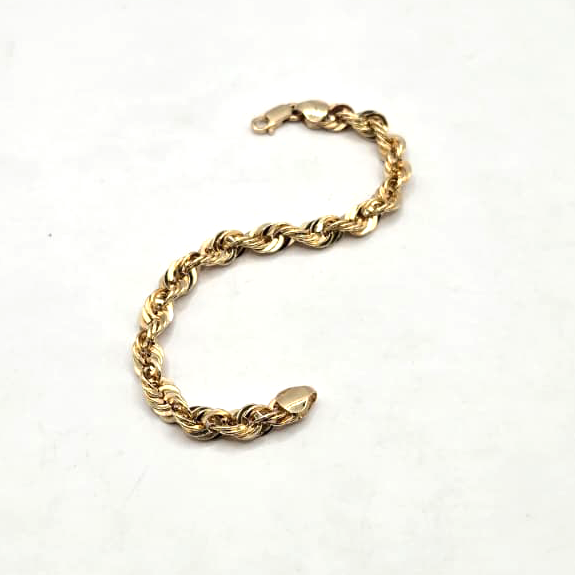Rope Link Bracelet in 14K Gold - No. 1