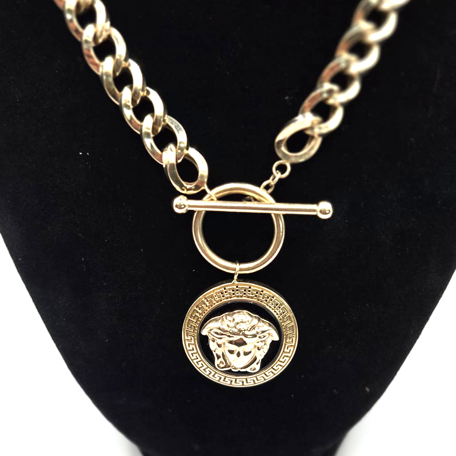 Medusa Choker in 14K Gold