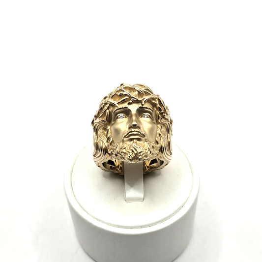 Jesus Men's Ring in 10K Gold