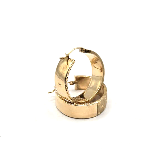Women's Hoop Earrings in 14K Gold - No.1
