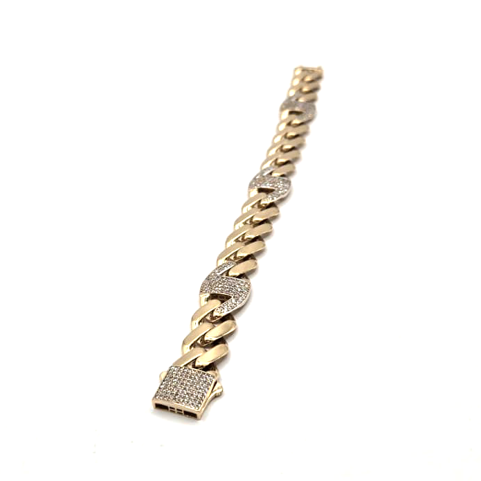 Cuban Link Bracelet in 14K Gold - Semi-Solid