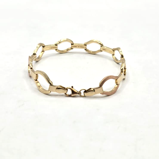 Tri-Tones Bracelet in 14K Gold