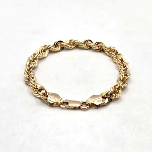 Rope Link Bracelet in 14K Gold - No. 1